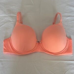 Victoria's Secret Body by Victoria Lined Demi Peach Underwire Bra